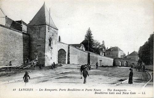 Iconographie - Les remparts, porte Boullière et porte Neuve