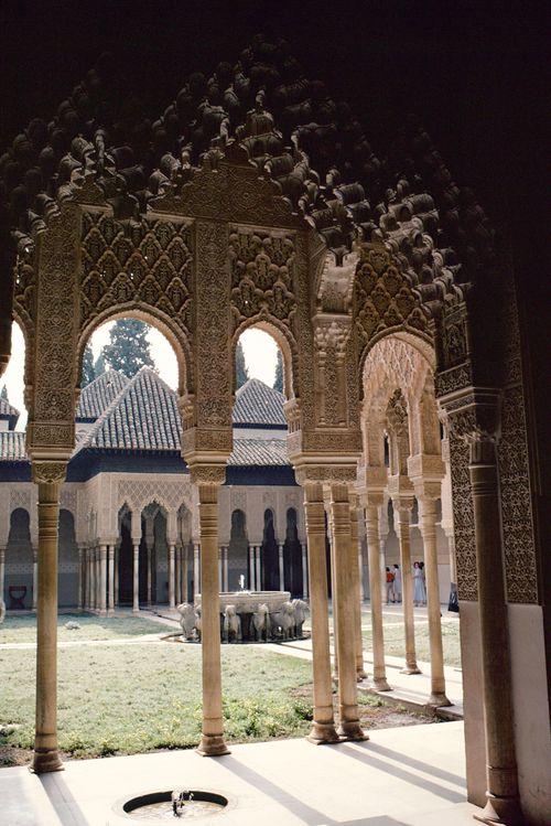 Iconographie - Grenade - Alhambra - Cour des Myrtes
