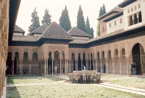 Iconographie - Grenade - Alhambra - Cour des Lions