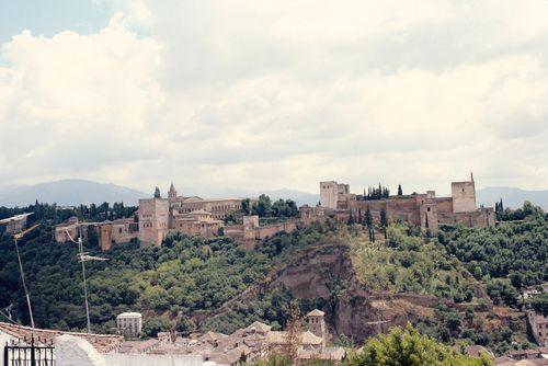 Iconographie - Grenade - Alhambra - vu de l'Albaicin