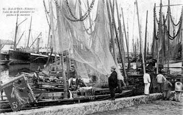 Iconographie - Coin du port pendant la pêche à la sardine