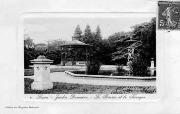 Iconographie - Jardin Dumaine - Bassin et kiosque