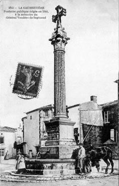 Iconographie - Fontaine publique érigée en 1844