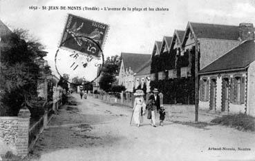 Iconographie - L'Avenue de la plage et les chalets