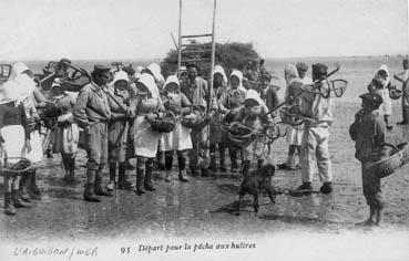 Iconographie - Départ pour la pêche aux huîtres