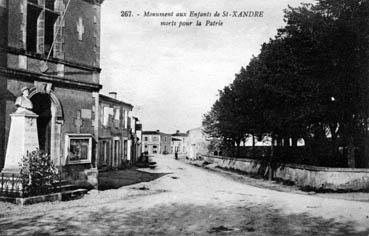 Iconographie - Monument aux Enfants de St-Xandre morts pour la Patrie