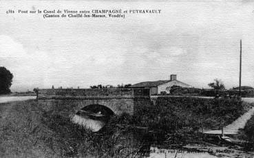 Iconographie - Pont sur le canal de Vienne