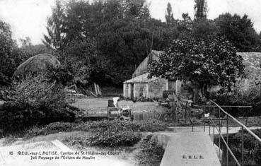 Iconographie - Joli paysage de l'écluse du Moulin