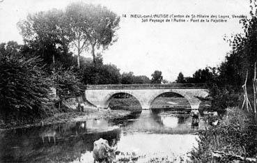 Iconographie - Joli paysage de l'Autize - Pont de la Pajotière