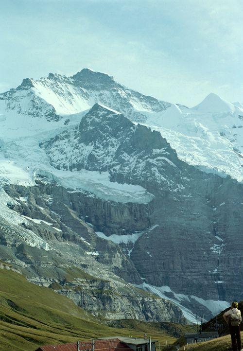 Iconographie - Jungfrau - vue de la Pointe Scheidegg - Suisse