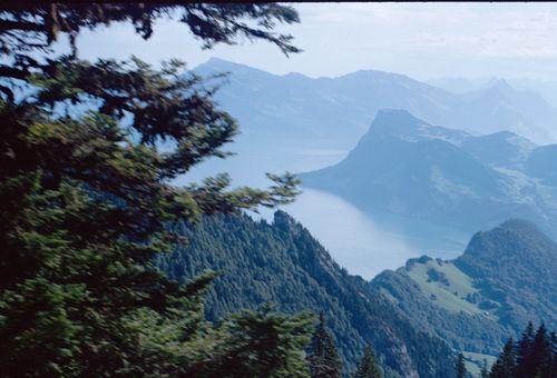 Iconographie - Lucerne - Pilatus - vue sur le lac des Quatre-Cantons