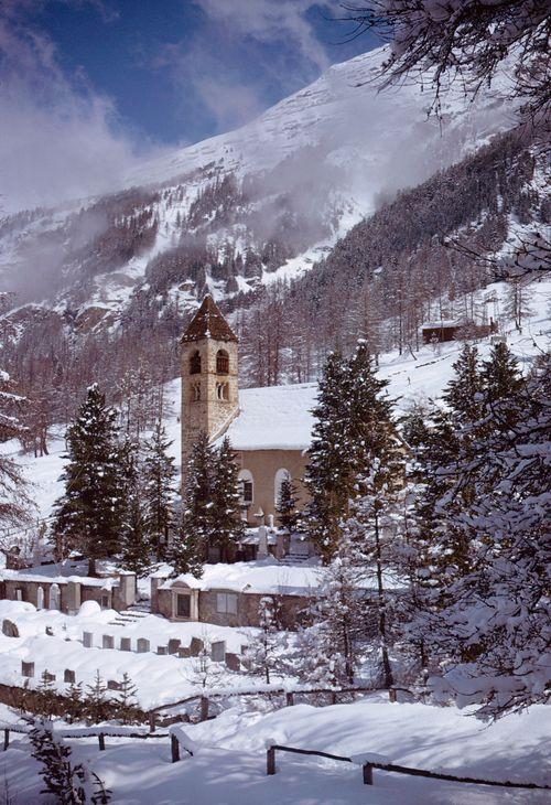 Iconographie - Pontresina - Chapelle Santa Maria - Suisse