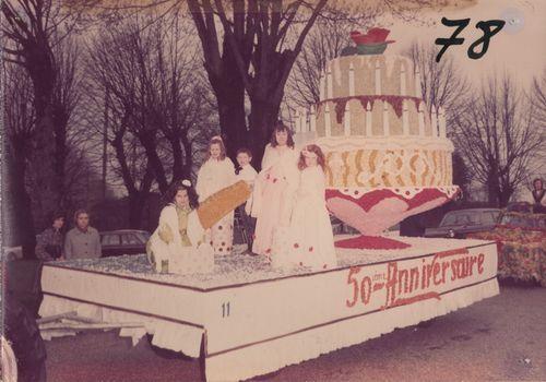 Iconographie - Le char des 50 ans de la fête en 1972