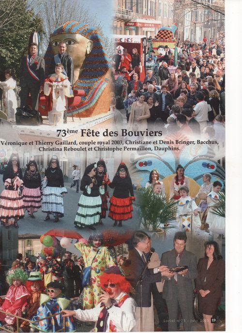 Iconographie - Le Revue municipale de Loriol en 2003