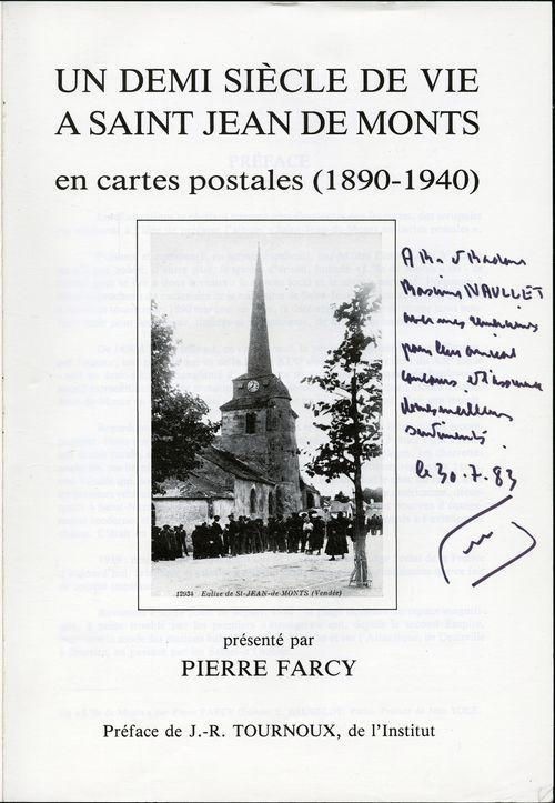 Iconographie - Dédicace de Me Pierre Farcy à Gustave Naullet