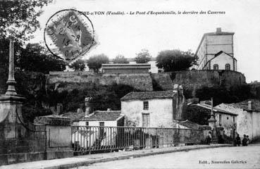Iconographie - Le pont d'Ecquebouille, le derrière des casernes