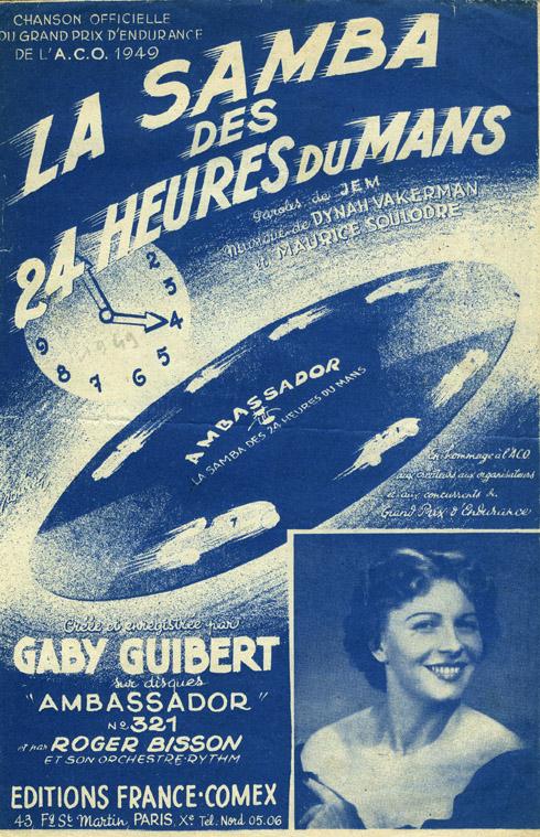 Partition - la samba des 24 heures du Mans