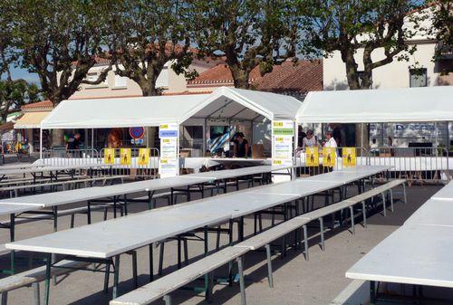 Iconographie - Fête de la Saint-Jean - Tables des repas publics