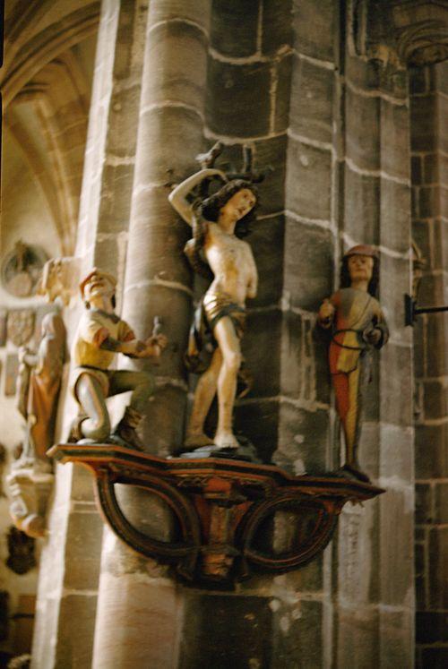 Iconographie - Nuremberg Saint Laurent Kirche Saint Sébastien