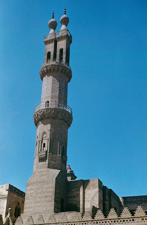 Iconographie - Minaret de la mosquée Al-Azhar - Le Caire