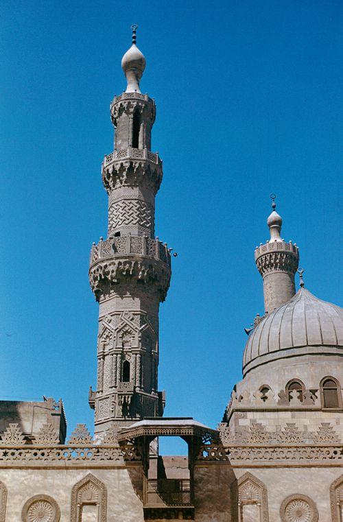 Iconographie - Minaret de la mosquée Al-Azhar - Le Caire