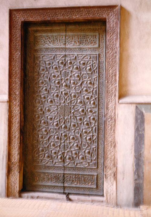 Iconographie - Porte - intérieure de la mosquée Al-Azhar - Le Caire