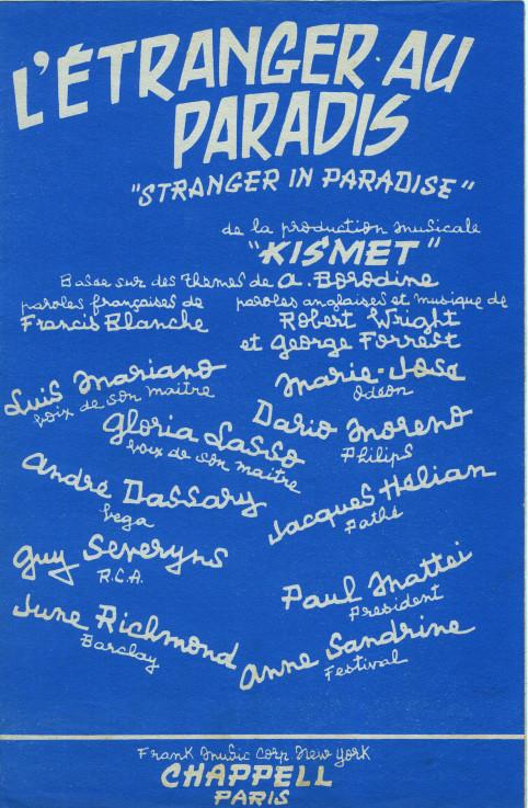 Partition - L'étranger au paradis