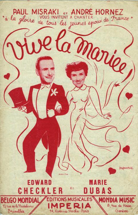 Partition - Vive la mariée