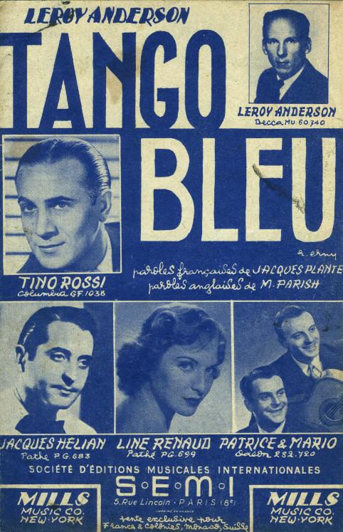 Partition - Tango bleu