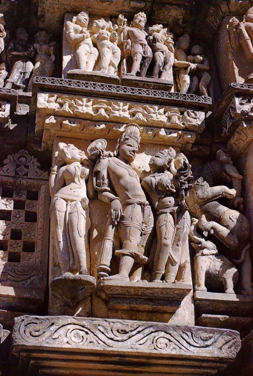 Iconographie - Temples de khajuraho Etat de Madhya Pradesh