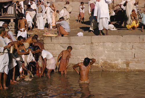 Iconographie - Uttar Pradesh Inde, Varanasi (Bénares) Gange