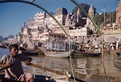 Iconographie - Uttar Pradesh Inde, Varanasi (Bénares) Gange