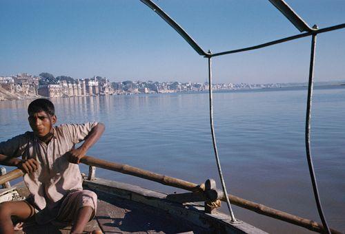 Iconographie - Uttar Pradesh Inde, Varanasi (Bénares) Gange