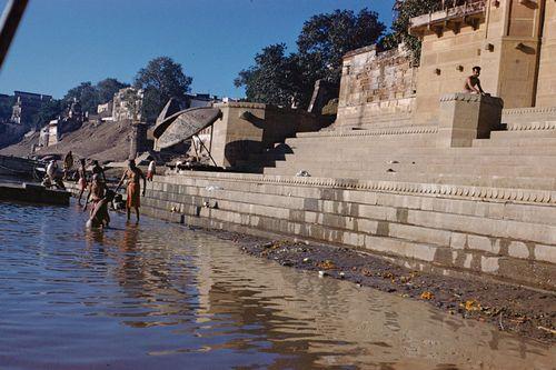 Iconographie - Uttar Pradesh Inde, Varanasi (Bénares) Gange