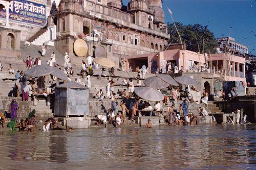 Iconographie - Uttar Pradesh Inde, Varanasi (Bénares) Gange