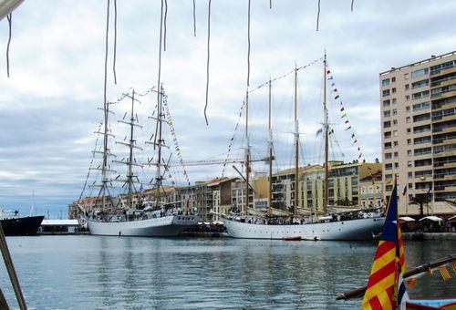 Iconographie - Escale à Sète - Le Dar Mlodziezy et le Santa Maria Manuela