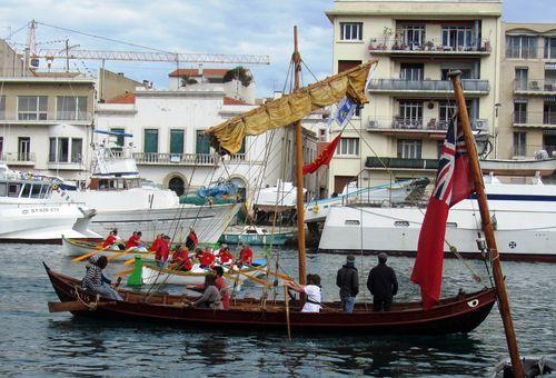 Iconographie - Escale à Sète - La barque Gyptis