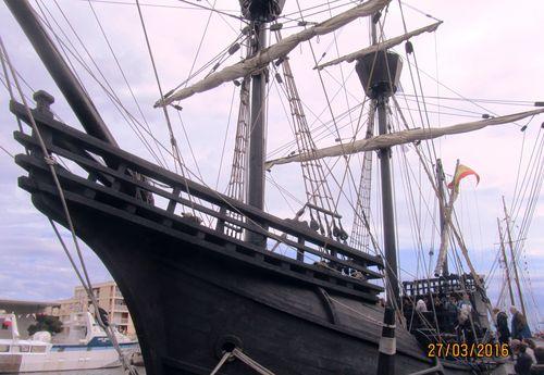 Iconographie - Escale à Sète - Réplique du bateau de Magellan