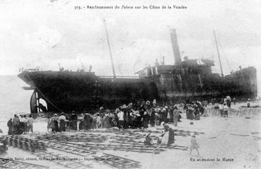 Iconographie - Renflouement du Pobréa sur les Côtes vendéennes