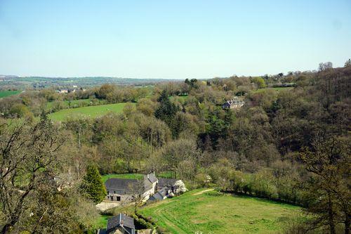 Iconographie - Le bocage vu du château Sainte-Suzanne