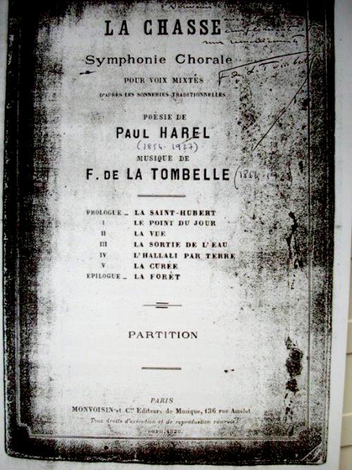 Partition - Chasse (La) - Prologue - La Saint Hubert 1sur14