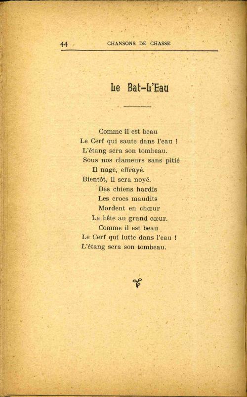 Partition - Bat-l'eau (Le) - paroles