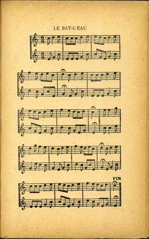 Partition - Bat-l'eau (Le) - musique