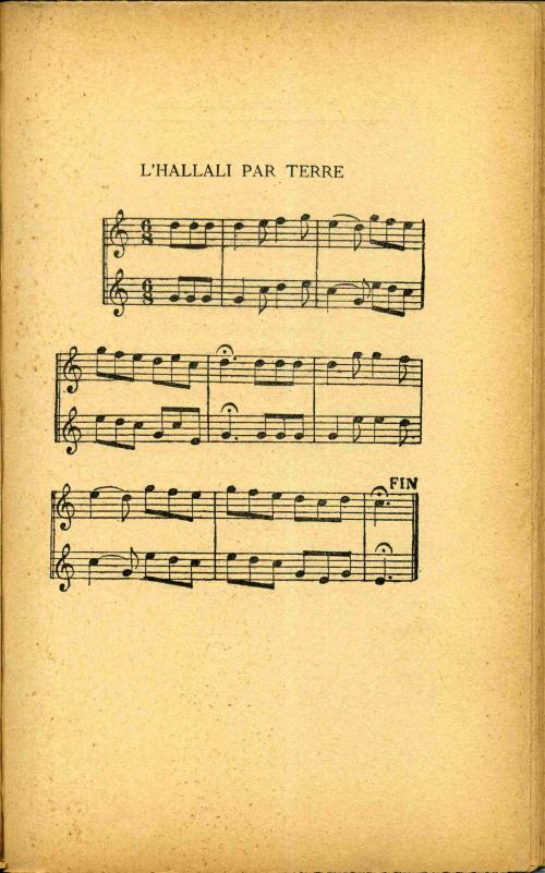 Partition - Hallali par terre (L') - musique