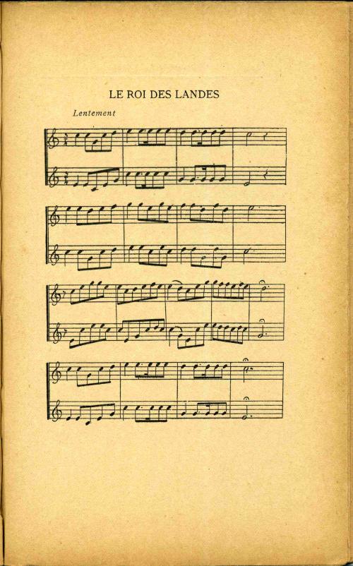 Partition - Roi des Landes (Le) - musique