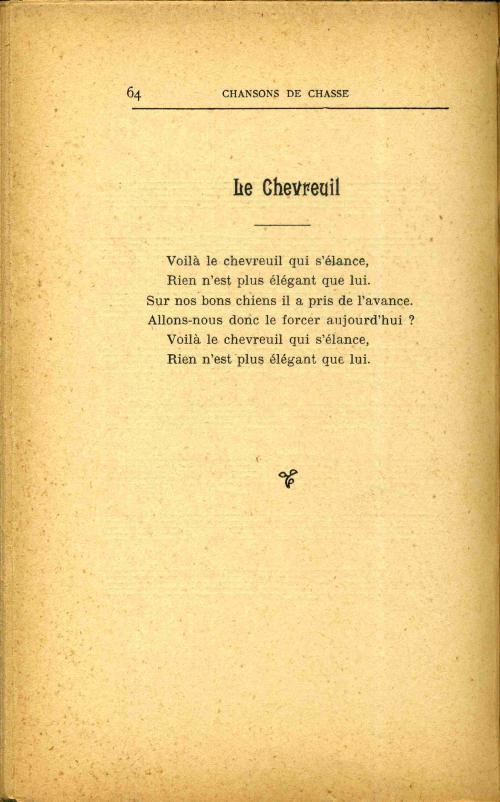 Partition - Chevreuil (Le) - paroles