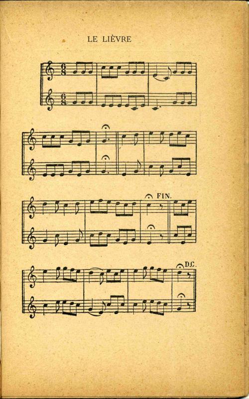 Partition - Lièvre (Le) - musique