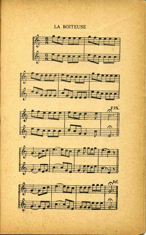 Partition - Boiteuse (La) - musique