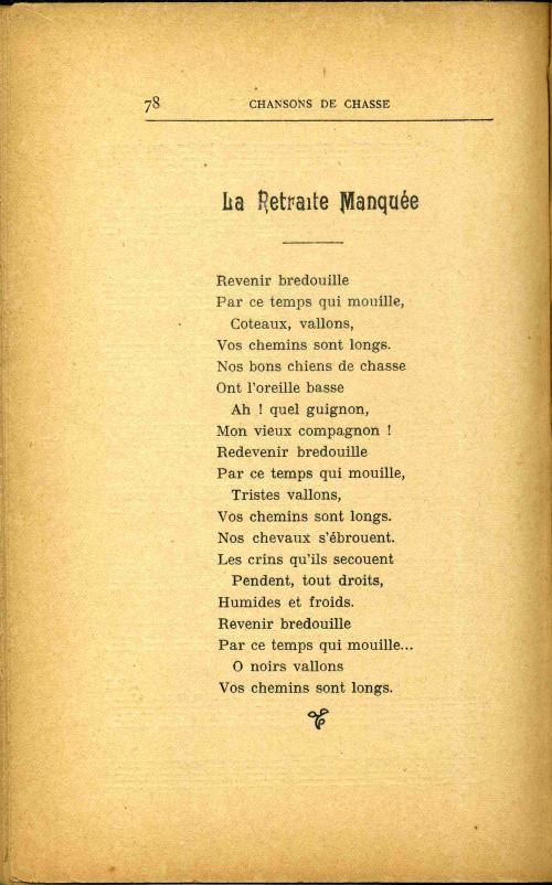 Partition - Retraite manquée - paroles