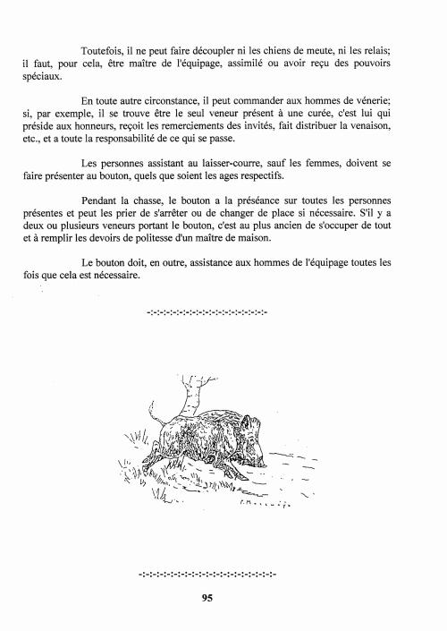 Partition - Manuel du sonneur - 5 - Une approche du ton de vènerie - Le Bouton - Fonction du Bouton pendant le laisser-courre 2 sur 2